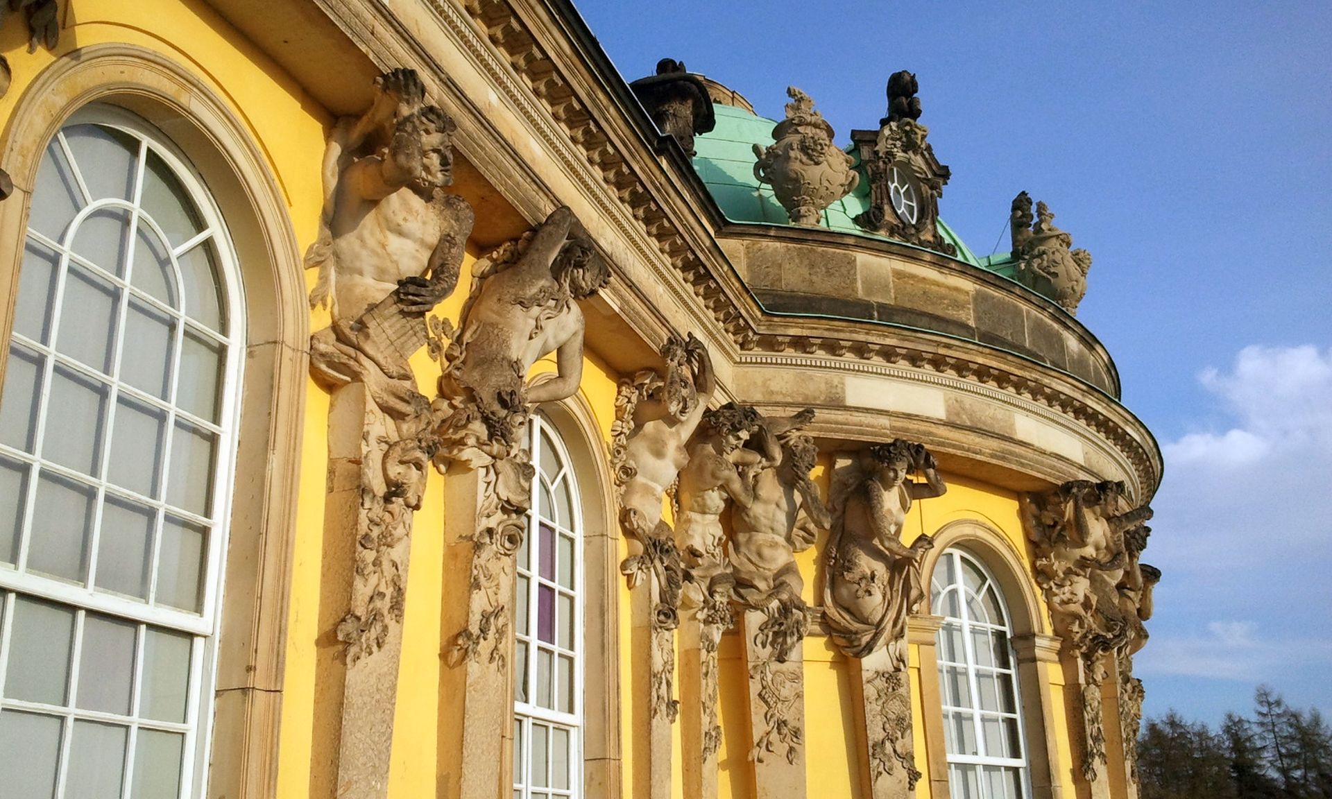 Schloss Sanssouci Detail - Reiseservice Potsdam